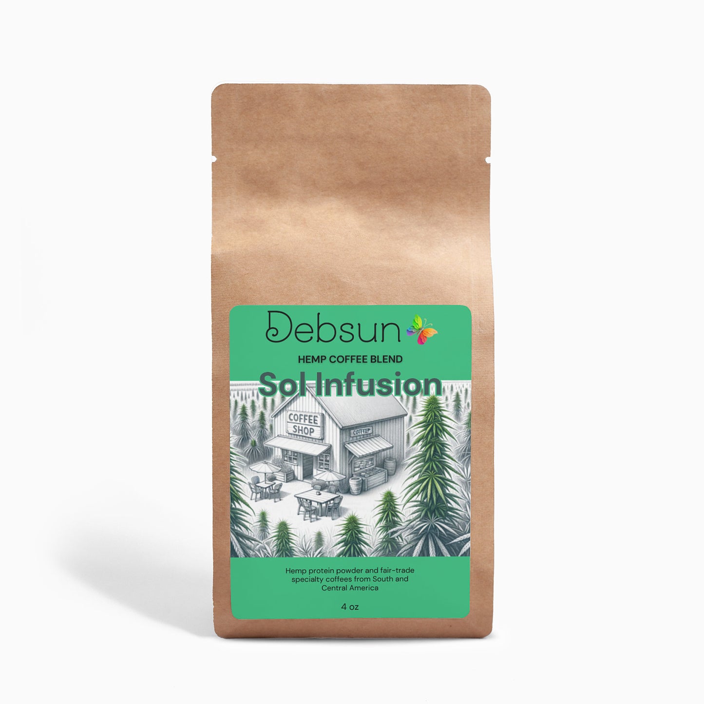Sol Infusion Organic Hemp Coffee Blend - Medium Roast 4oz