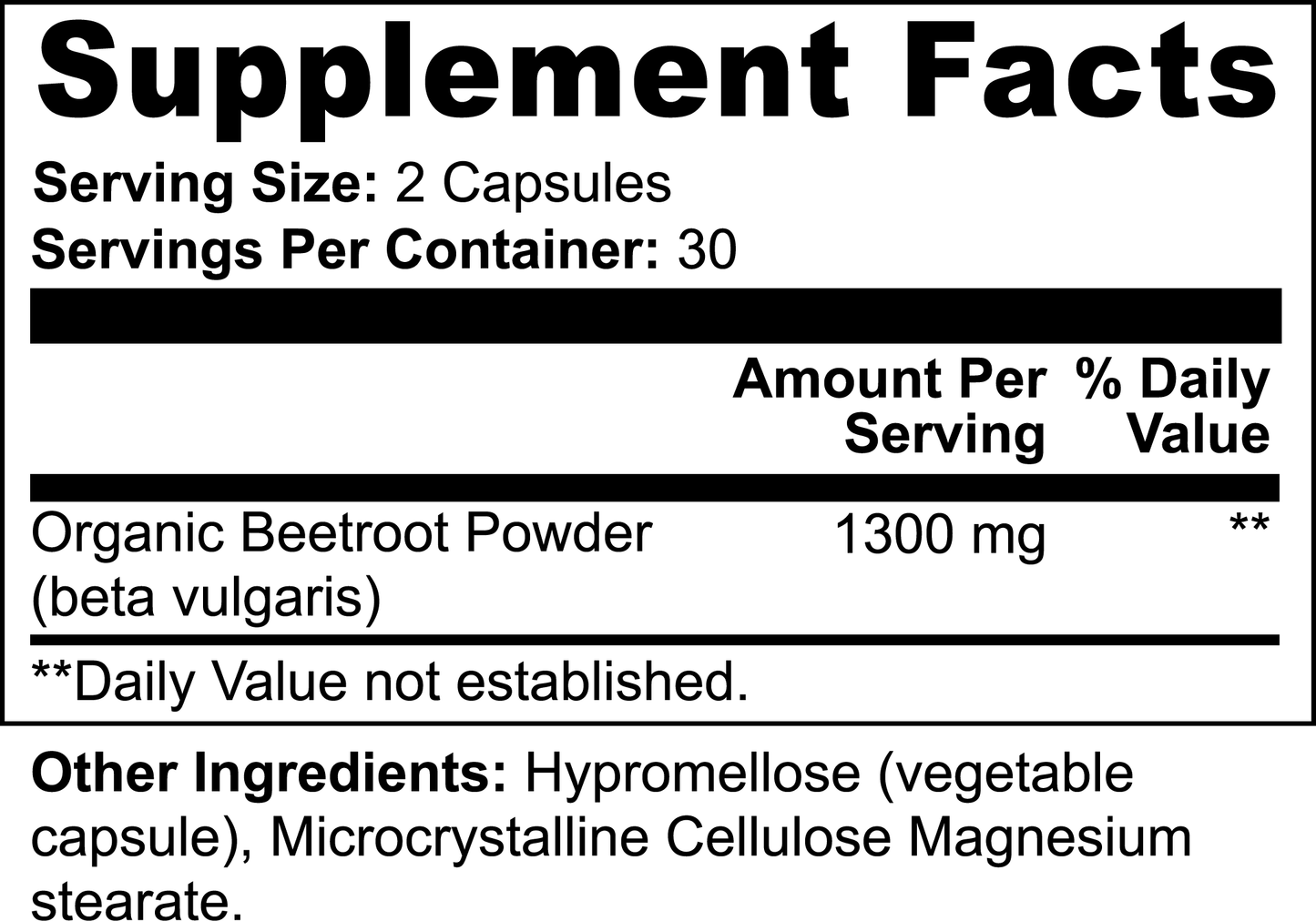 Beetroot Powder Capsules