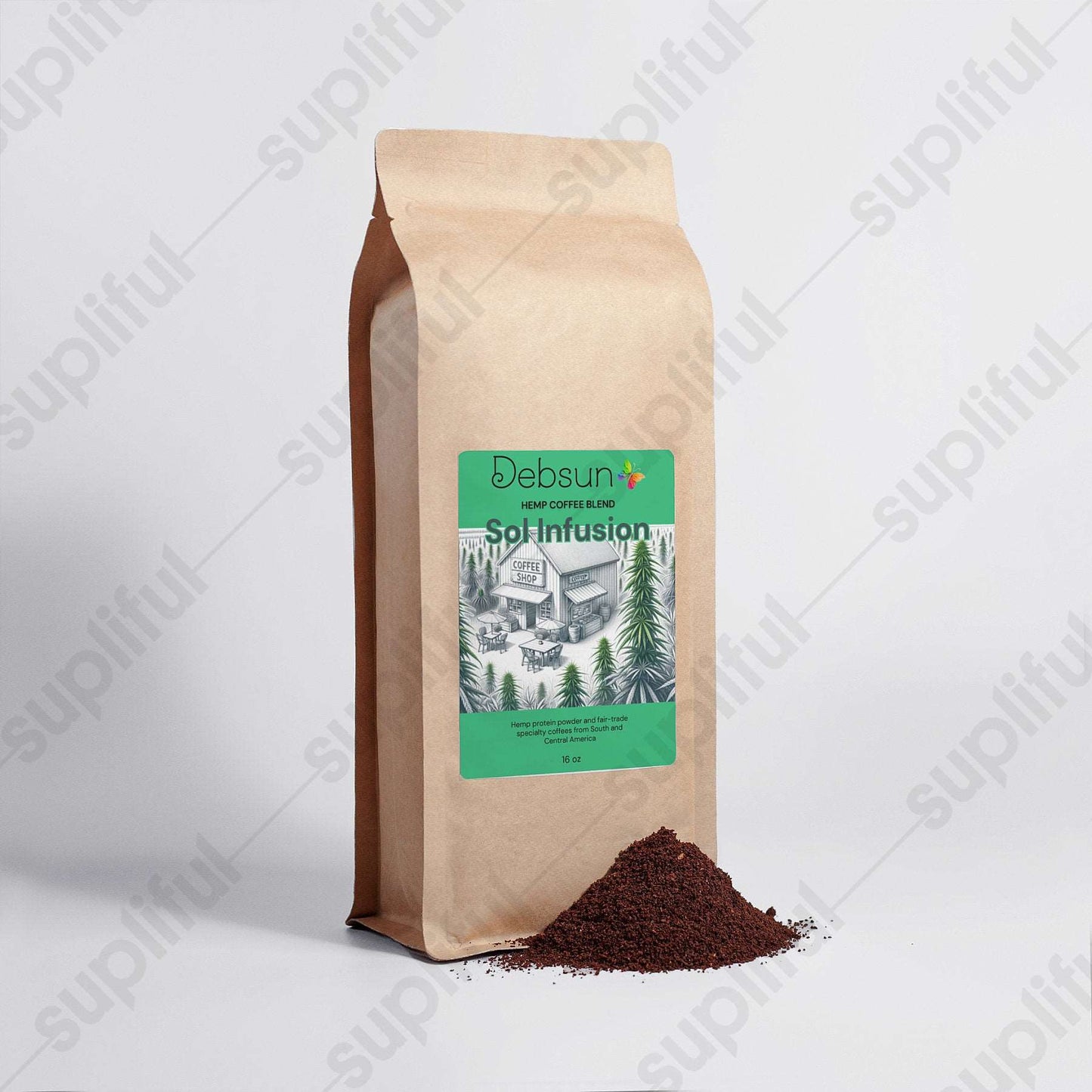 Sol Infusion Organic Hemp Coffee Blend - Medium Roast 16oz