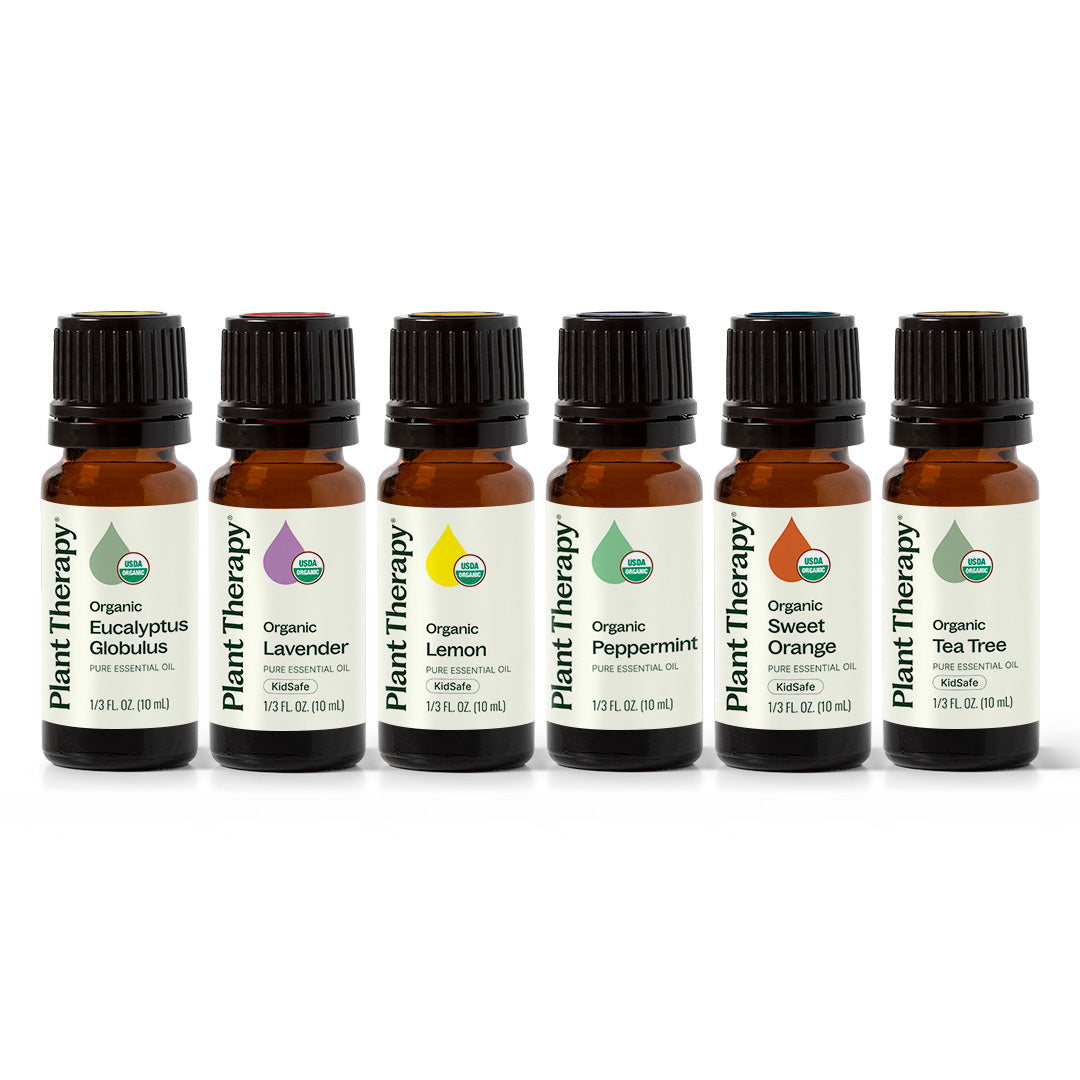 Top 6 Organic Singles Essential Oil Set
