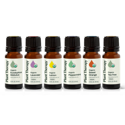 Top 6 Organic Singles Essential Oil Set