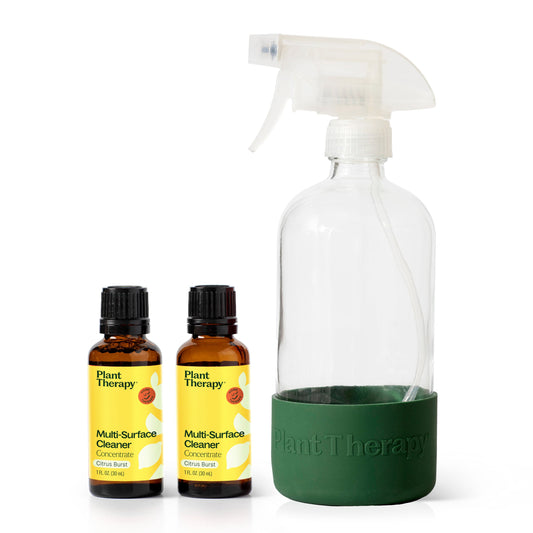 Cleaning Duo: Citrus Burst + Forest Green Sleeve