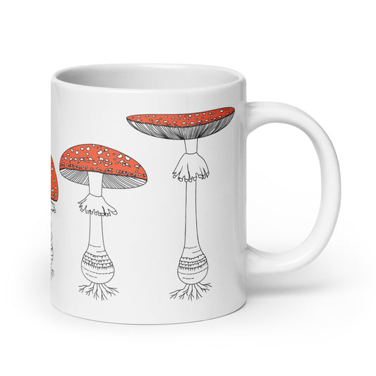 Fly Amanita mushroom mug